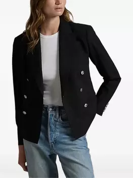 Polo Ralph Lauren двубортный пиджак, черный