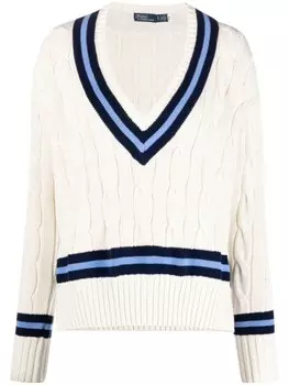 Polo Ralph Lauren джемпер фактурной вязки, нейтральный цвет