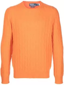 Polo Ralph Lauren джемпер фактурной вязки, оранжевый
