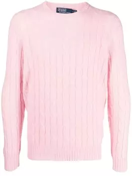 Polo Ralph Lauren джемпер фактурной вязки, розовый
