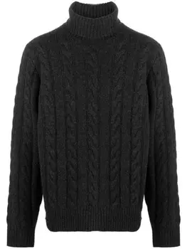 Polo Ralph Lauren джемпер фактурной вязки с высоким воротником, серый