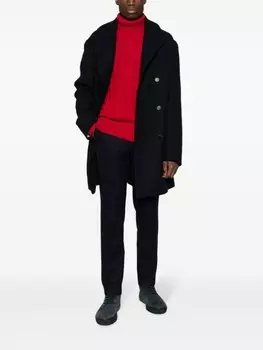 Polo Ralph Lauren джемпер фактурной вязки с высоким воротником, красный
