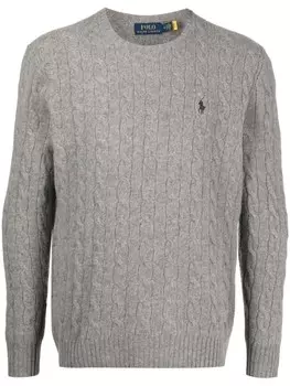 Polo Ralph Lauren джемпер фактурной вязки, серый