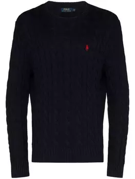 Polo Ralph Lauren джемпер фактурной вязки, синий