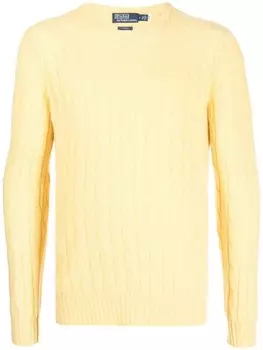 Polo Ralph Lauren джемпер фактурной вязки, желтый