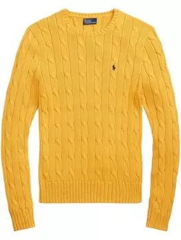 Polo Ralph Lauren джемпер фактурной вязки, желтый