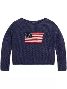 Polo Ralph Lauren джемпер из смесового льна, синий