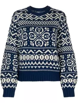 Polo Ralph Lauren джемпер из смесовой шерсти с логотипом, синий