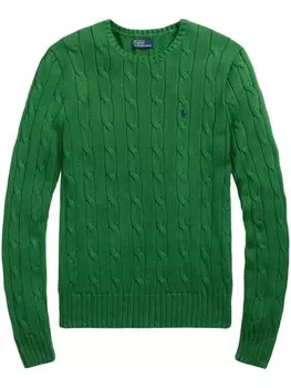 Polo Ralph Lauren джемпер Julianna фактурной вязки, зеленый