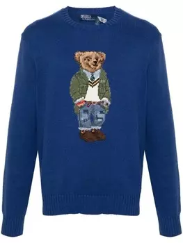 Polo Ralph Lauren джемпер Polar Bear вязки интарсия, синий
