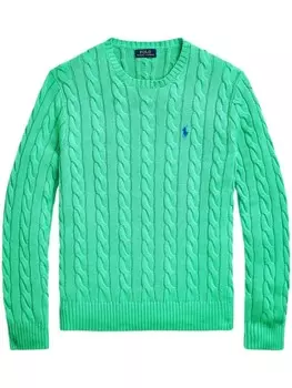 Polo Ralph Lauren джемпер Polo Pony фактурной вязки, зеленый