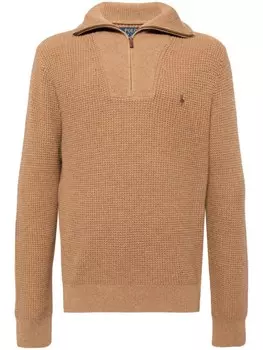 Polo Ralph Lauren джемпер Polo Pony на молнии, коричневый