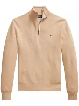 Polo Ralph Lauren джемпер Polo Pony с воротником на молнии, нейтральный цвет
