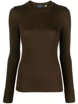 Polo Ralph Lauren джемпер Polo Pony тонкой вязки, коричневый