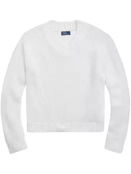Polo Ralph Lauren джемпер рыхлой вязки, белый
