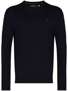 Polo Ralph Lauren джемпер с круглым вырезом и логотипом, синий