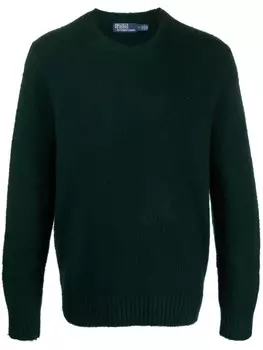 Polo Ralph Lauren джемпер с нашивками на локтях, зеленый