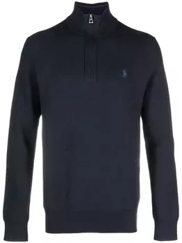 Polo Ralph Lauren джемпер с воротником на молнии, синий