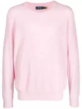Polo Ralph Lauren джемпер с вышитым логотипом, розовый