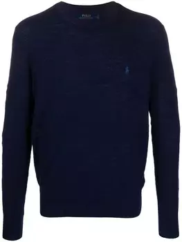 Polo Ralph Lauren джемпер с вышитым логотипом, синий