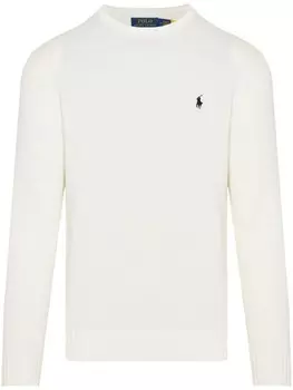Polo Ralph Lauren джемпер с вышивкой Polo Pony, белый
