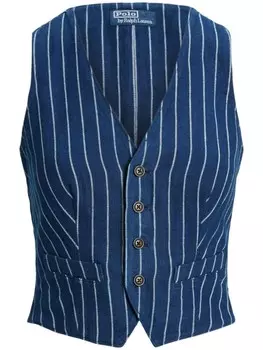 Polo Ralph Lauren джинсовый жилет в полоску, синий