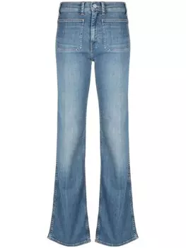Polo Ralph Lauren джинсы прямого кроя с эффектом потертости, синий