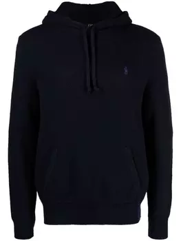 Polo Ralph Lauren фактурное худи Polo Pony, синий