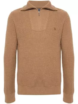 Polo Ralph Lauren фактурный джемпер, коричневый