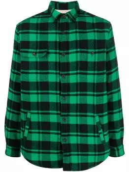 Polo Ralph Lauren фланелевая рубашка в клетку, зеленый
