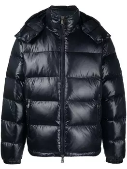 Polo Ralph Lauren Flint logo-patch puffer jacket, синий