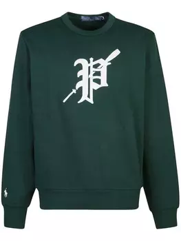 Polo Ralph Lauren флисовая толстовка с графическим принтом, зеленый