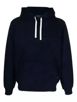 Polo Ralph Lauren флисовое худи с вышитым логотипом, синий