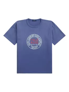 Polo Ralph Lauren футболка из джерси с графичным принтом, синий