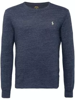 Polo Ralph Lauren футболка с длинными рукавами и логотипом, синий