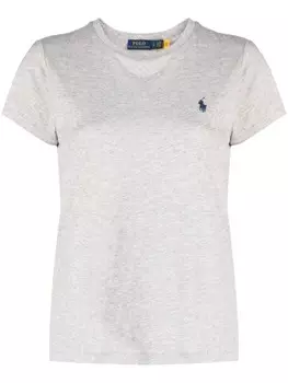 Polo Ralph Lauren футболка с логотипом Polo Pony, серый