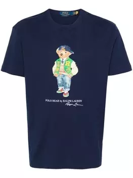 Polo Ralph Lauren футболка с медведем, синий