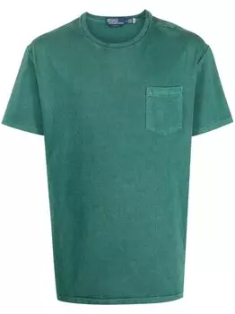 Polo Ralph Lauren футболка с нагрудным карманом, зеленый