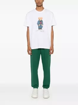 Polo Ralph Lauren футболка с принтом Polo Bear, белый