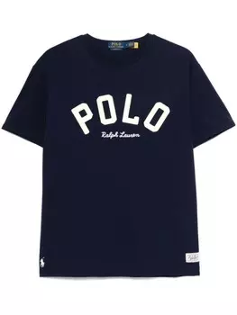 Polo Ralph Lauren футболка с вышитым логотипом, синий