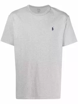 Polo Ralph Lauren футболка с вышитым логотипом, серый