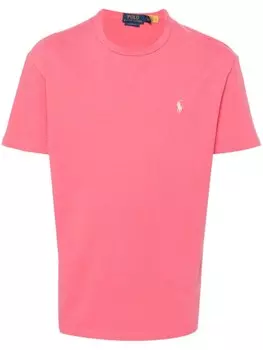 Polo Ralph Lauren футболка с вышитым логотипом, розовый