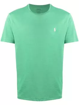 Polo Ralph Lauren футболка с вышитым логотипом, зеленый