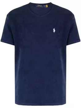 Polo Ralph Lauren футболка с вышитым логотипом, синий