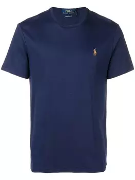 Polo Ralph Lauren футболка с вышитым логотипом, синий