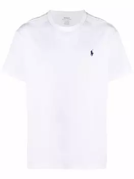 Polo Ralph Lauren футболка с вышитым логотипом, белый