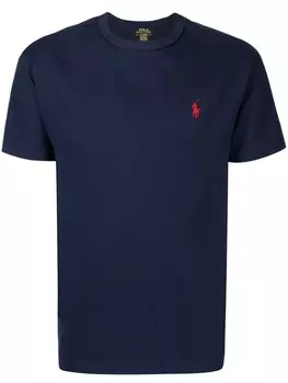 Polo Ralph Lauren футболка с вышитым логотипом, синий