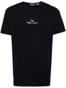 Polo Ralph Lauren футболка с вышитым логотипом, синий