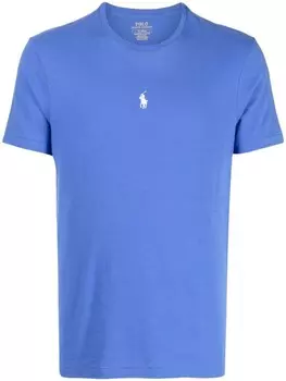 Polo Ralph Lauren футболка с вышитым логотипом, синий