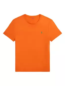 Polo Ralph Lauren футболка с вышитым логотипом, оранжевый